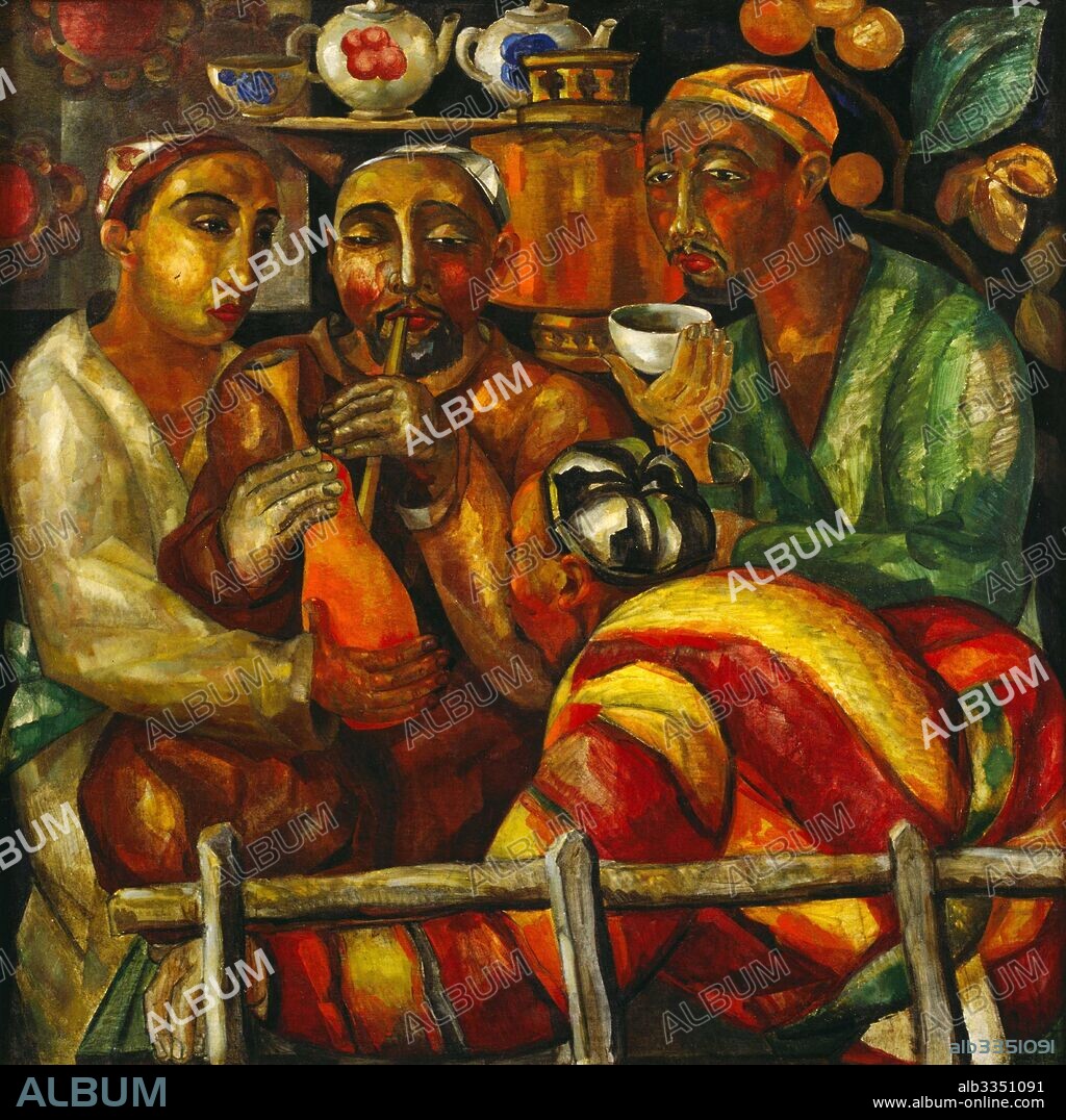 ALEXANDER NIKOLAYEVICH VOLKOV. Tea House with a Hookah.