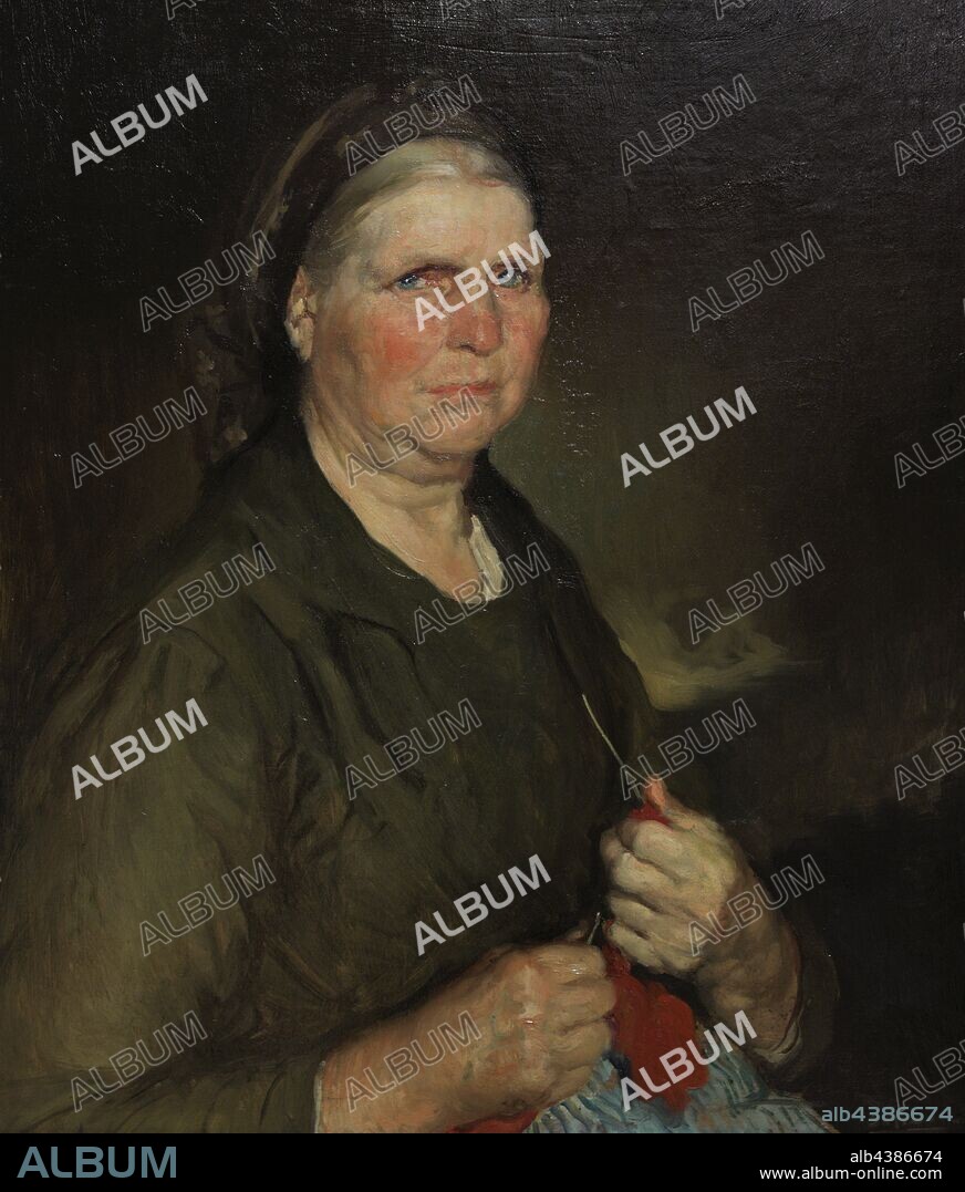 Fernando Álvarez de Sotomayor (1875-1960). Pintor español. Pepa das nenas (Bergantiños, Galicia), hacia 1945. Museo de Bellas Artes. La Coruña. Galicia. España. (En depósito, Museo Nacional del Prado, Madrid) .