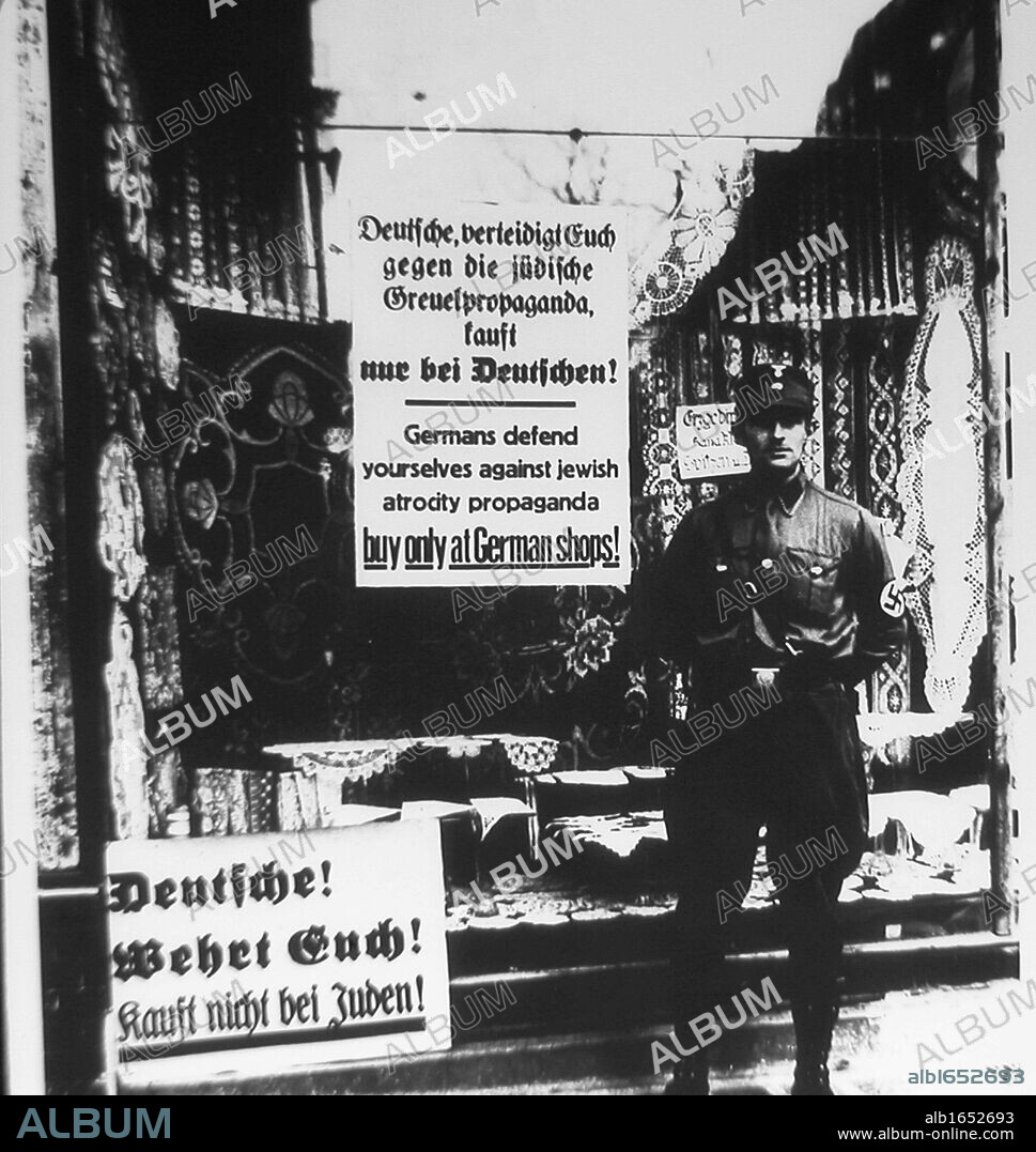 Anti-Jewish boycott of German Jews by Nazi's shortly after the Hitler Government took office: 1933-1934.