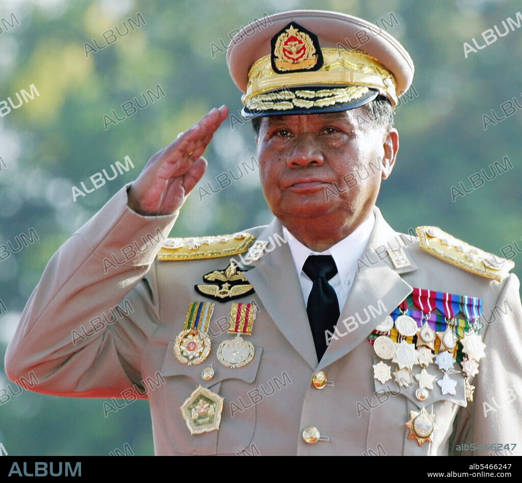 Senior General Than Shwe (born 3 February 1933) is a Burmese military leader and politician who was chairman of the State Peace and Development Council (SPDC) from 1992 to 2011. During the period, he held key positions of power including commander-in-chief of the Myanmar Armed Forces (Tatmawdaw) and head of Union Solidarity and Development Association. In 2011, he officially resigned from his position as head of state, in favor of his hand-picked successor, Thein Sein.
