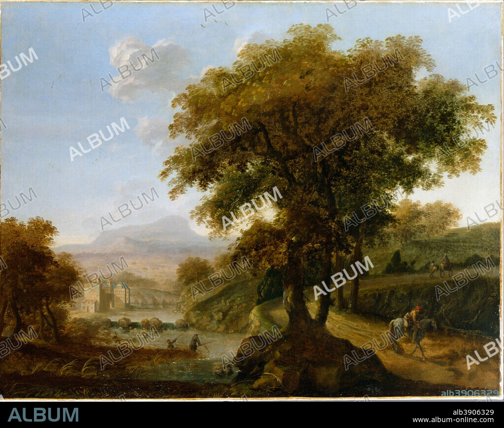 ROBERT STREETER. Landscape. Date/Period: Before 1679. Painting. Oil on canvas Oil. Height: 1,022 mm (40.23 in); Width: 1,291 mm (50.82 in).