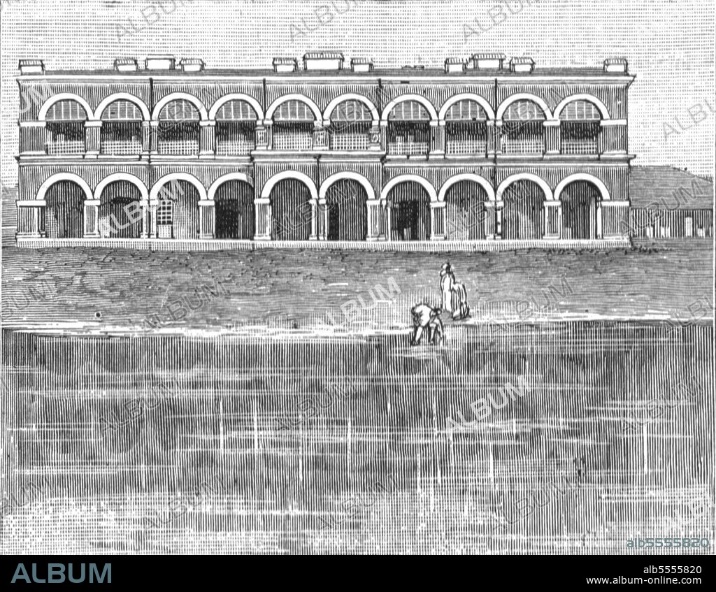 UNKNOWN. ''New Hospitals in India; Hospital and Dispensary built by the Maharajah of Dharbunga', 1888. From, 'The Graphic. An Illustrated Weekly Newspaper Volume 38. July to December, 1888'.