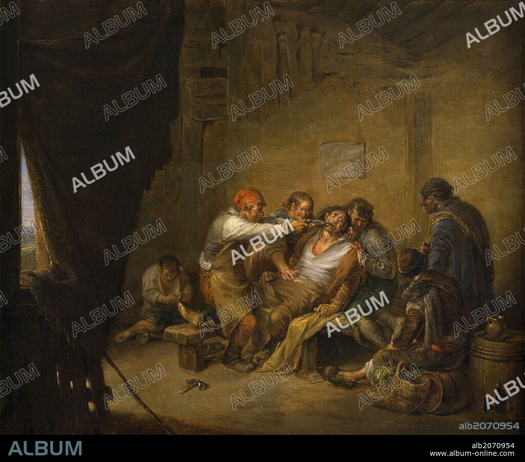 Leonardo Alenza y Nieto / 'The Tooth-puller', 1844, Spanish School, Oil on canvas, 38 cm x 45,5 cm, P07945.