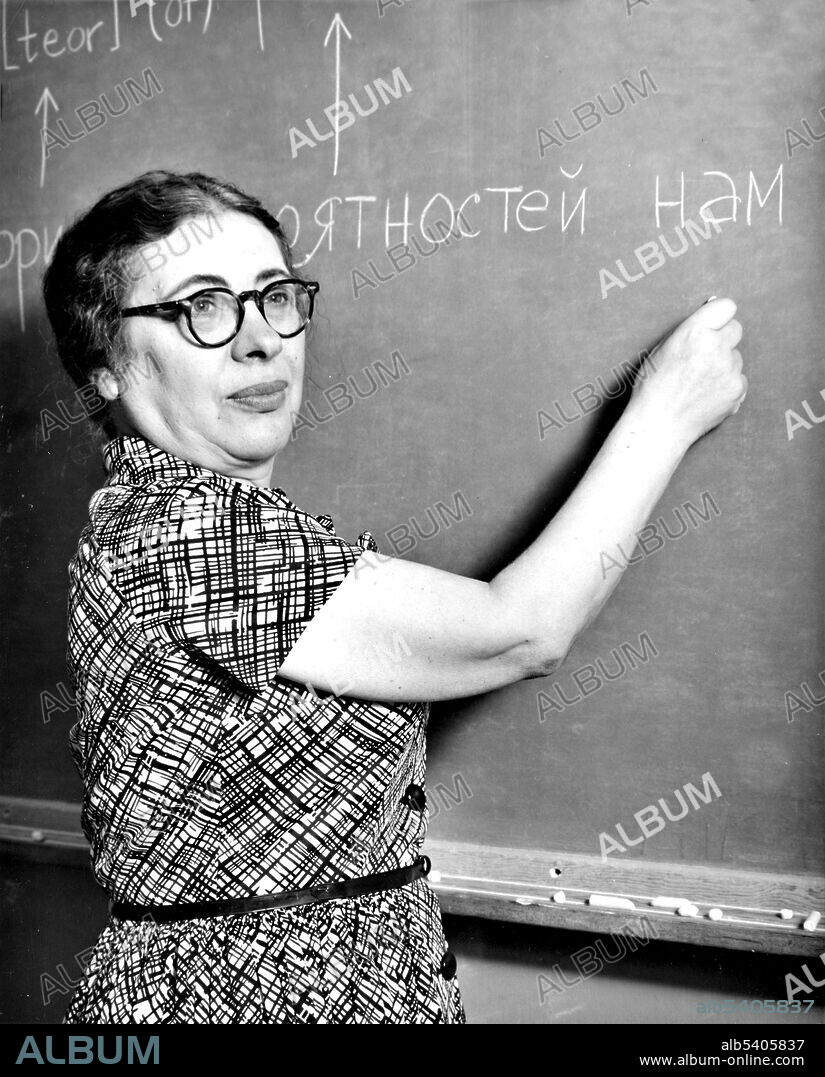 Ida Rhodes (May 15, 1900 - February 1, 1986) was an American mathematician. Rhodes was a pioneer in the analysis of systems of programming, and with Betty Holberton designed the C-10 programming language in the early 1950s for the UNIVAC I. She also designed the original computer used for the Social Security Administration. Though she retired in 1964, Rhodes continued to consult for the Applied Mathematics Division of the National Bureau of Standards until 1971. Her work became much more widely known after her retirement, as she took the occasion to travel around the globe, lecturing and maintaining international correspondence. She died in 1986 at the age of 85. No photographer credited, May 28, 1959.