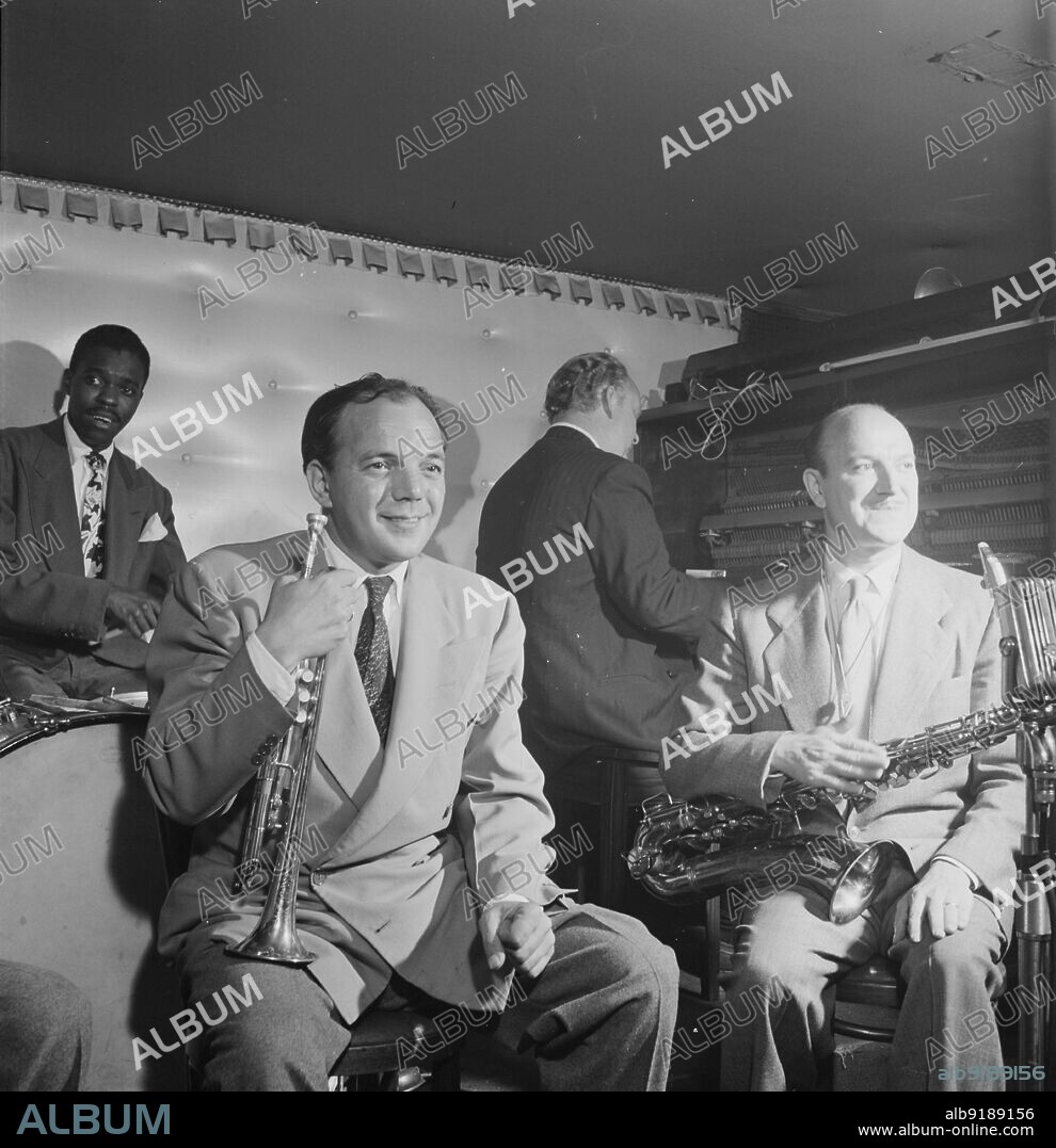 WILLIAM PAUL GOTTLIEB. Portrait of Marty Marsala and Bud Freeman, 1938.