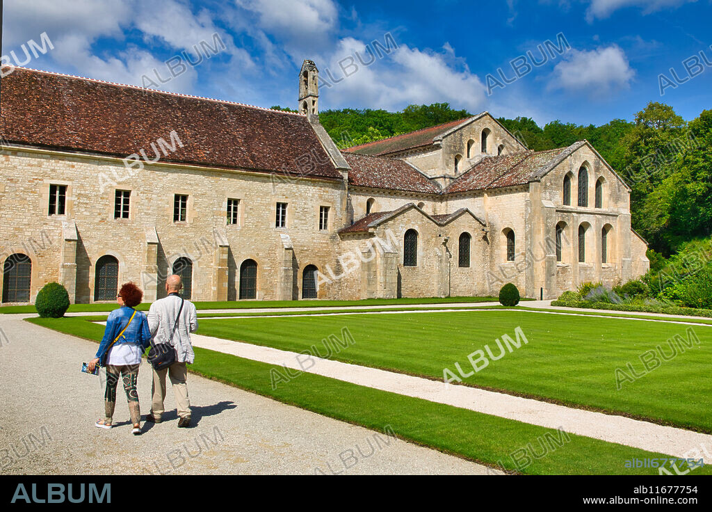 Abbaye Royale de Notre Dame de Fontenay, Fontenay Cistercian Abbey, Montbard, Cote d'Or, Burgundy Region, Bourgogne, France, Europe.