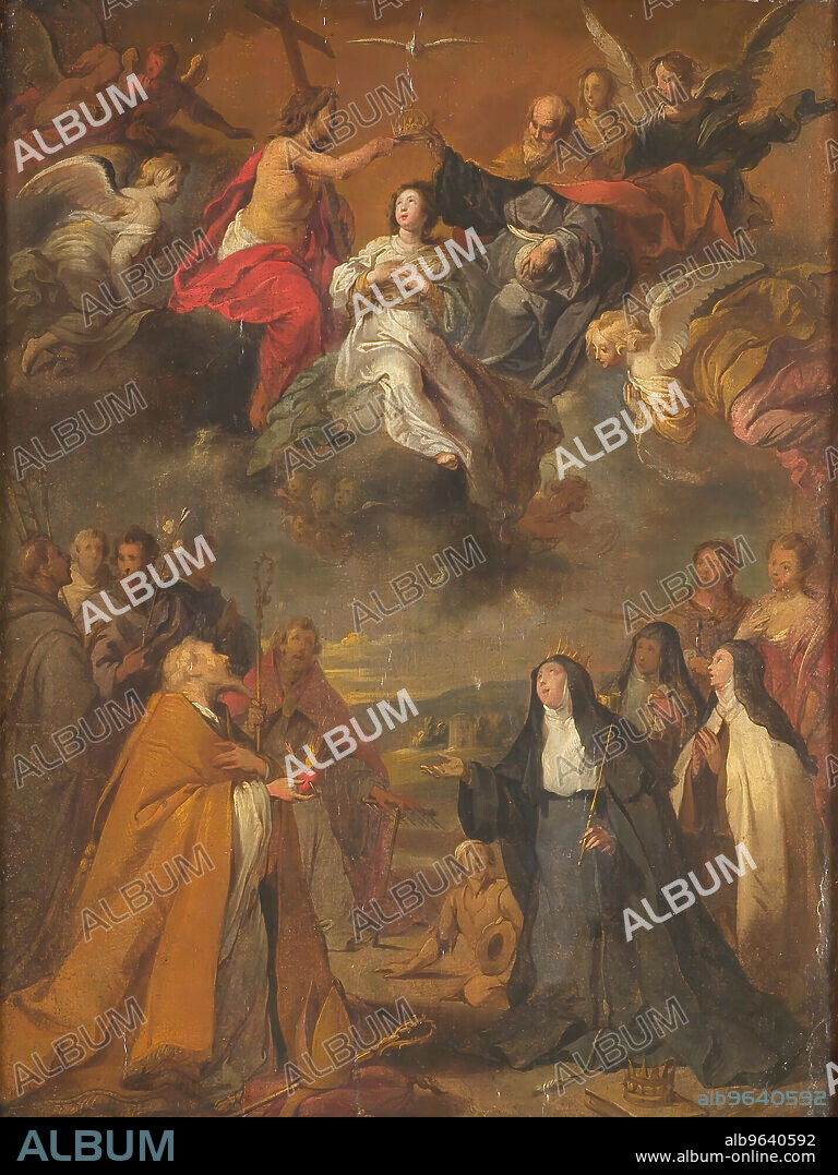 CORNELIS SCHUT I. The Coronation of the Virgin Mary, with St Augustine, St Elizabeth of Hungary and Other Saints, 1612-1655.