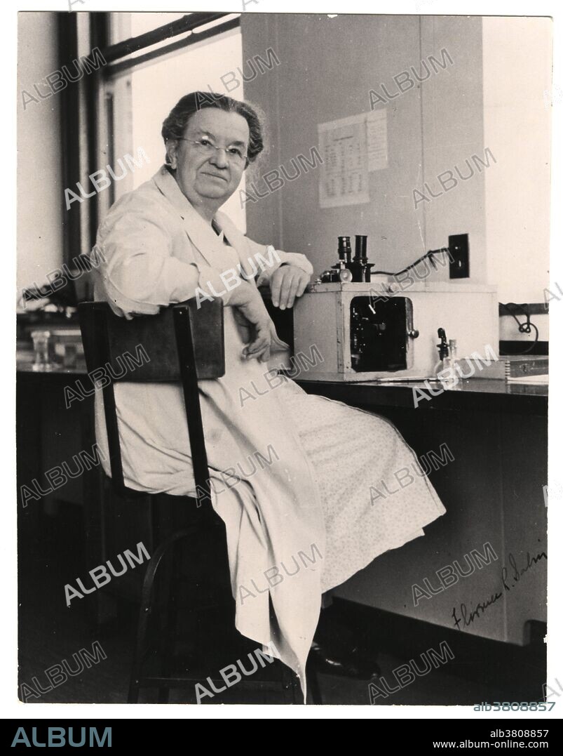 Florence Rena Sabin (November 9, 1871 - October 3, 1953) was an American medical scientist. She was a pioneer for women in science. In 1902 she began to teach in the Department of Anatomy at Johns Hopkins and continued her research on the origins of blood, blood vessels, blood cells, the histology of the brain, and the pathology and immunology of tuberculosis. In 1924, Sabin's work on the origins of blood vessels earned her membership in the National Academy of Science (Parkhurst 1930). In September 1925 she became head of the Department of Cellular Studies at the Rockefeller Institute for Medical Research in New York City. Her research focused on the lymphatic system, blood vessels and cells, and tuberculosis. In her retirement years, she pursued a second career as a public health activist in Colorado, and in 1951 received a Lasker Award for this work. She died of a heart attack in 1953 at the age of 81.