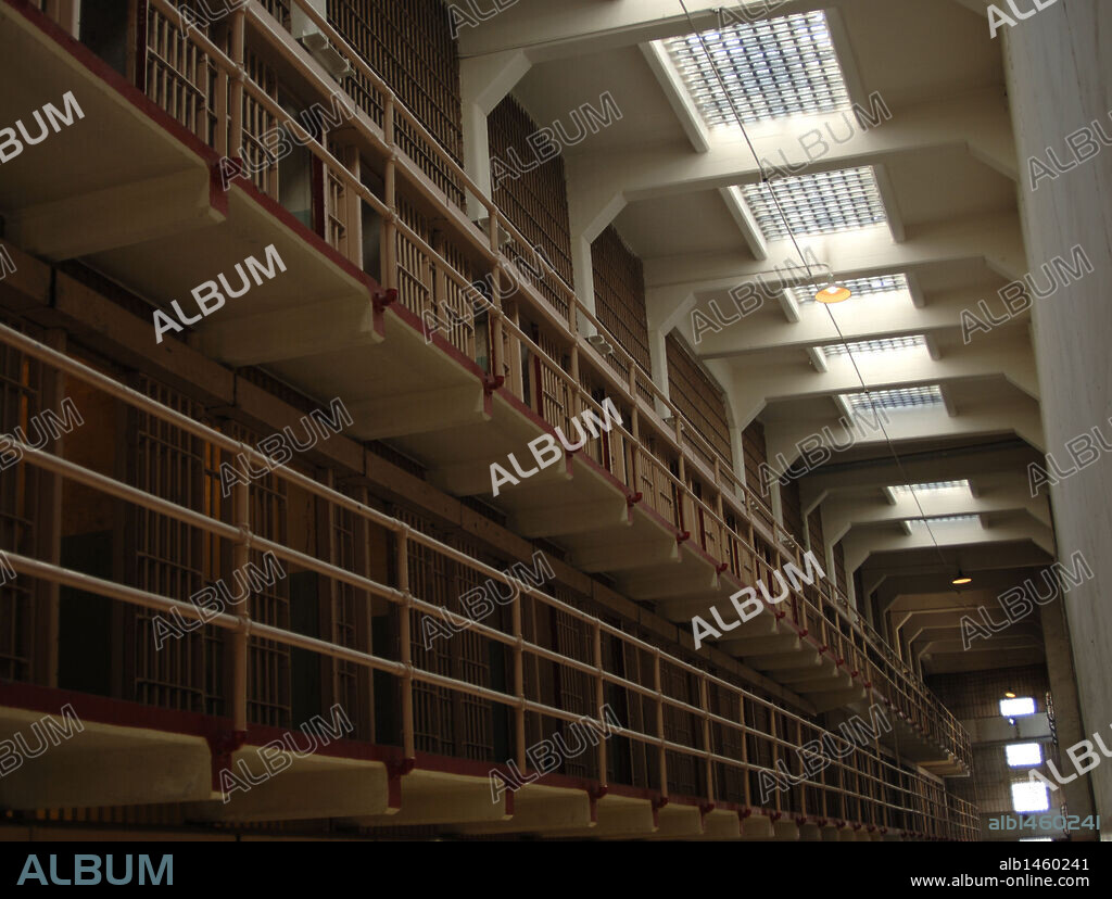 PRISION de la ISLA DE ALCATRAZ. Interior. San Francisco. Estado de California. Estados Unidos.