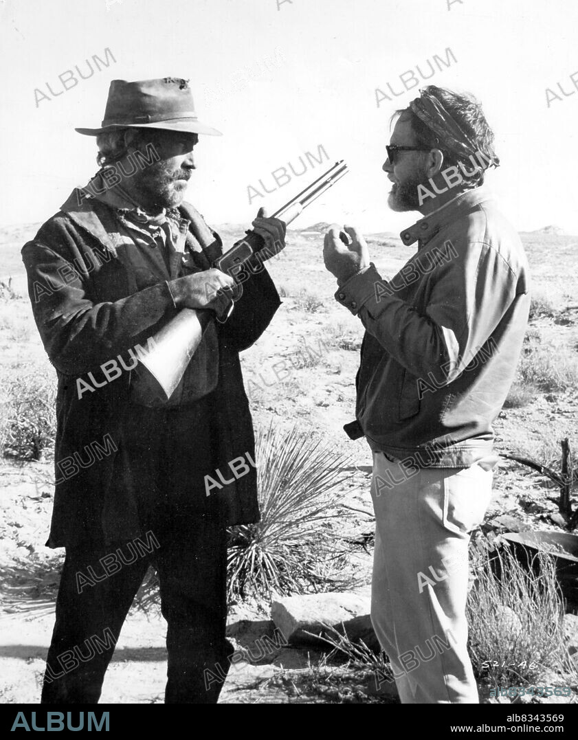 JASON ROBARDS JR y SAM PECKINPAH en LA BALADA DE CABLE HOGUE, 1970 (THE BALLAD OF CABLE HOGUE), dirigida por SAM PECKINPAH. Copyright WARNER BROTHERS.