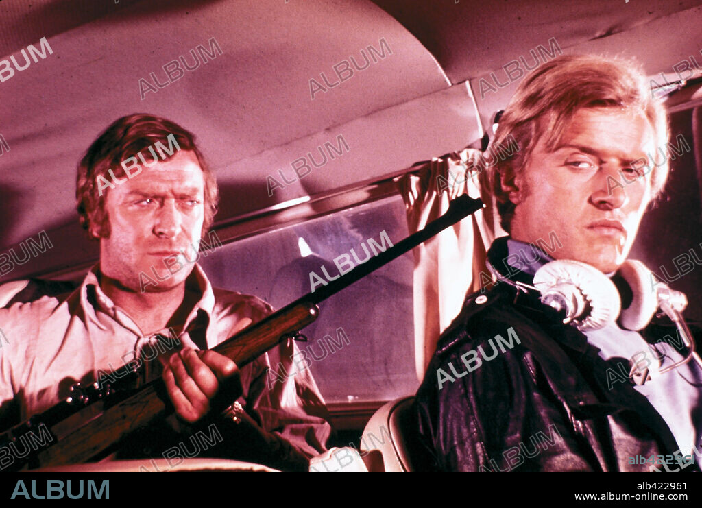 MICHAEL CAINE and RUTGER HAUER in THE WILBY CONSPIRACY, 1975, directed by RALPH NELSON. Copyright BAUM/DANTINE PRODUCTIONS.