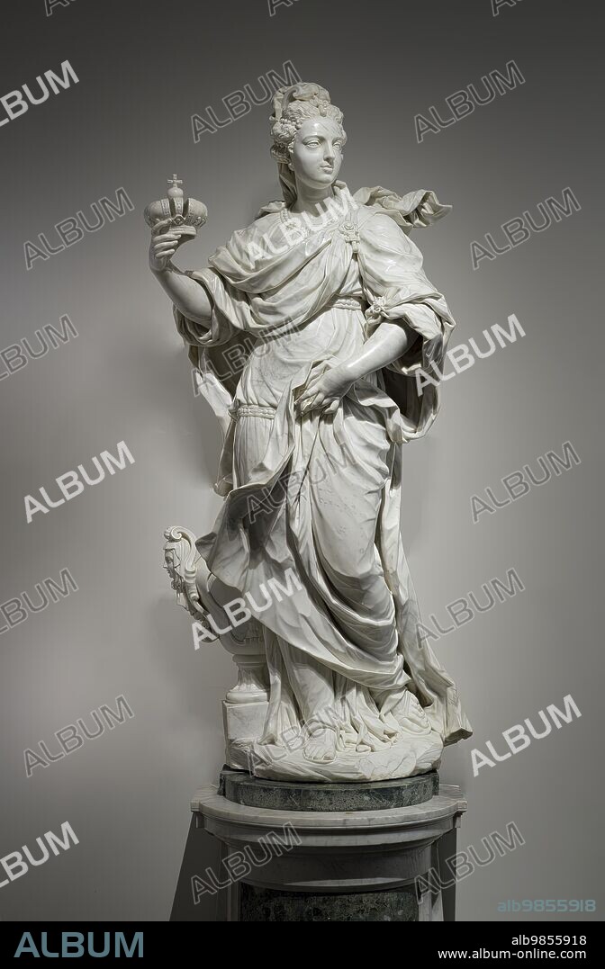 GIOVANNI BARATTA. Pair of Allegorical Figures of Wealth and Prudence, from Palazzo Giugni, Florence (image 1 of 2), between c.1703 and c.1708.