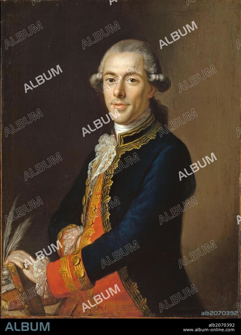 JOAQUIN INZA Y AINSA. Joaquín Inza / 'Tomás de Iriarte', 1780-1785, Escuela Española, Óleo sobre Lienzo, 82 cm x 59 cm, P02514.