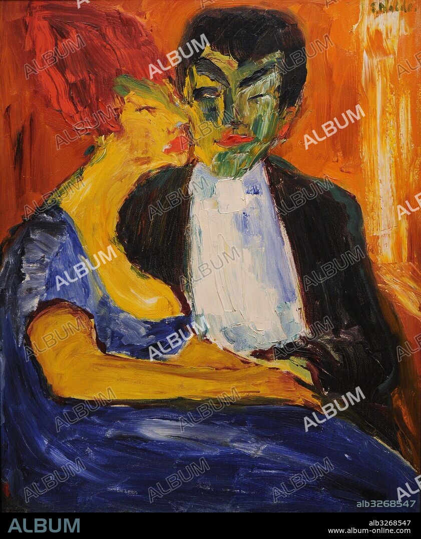 Emil Nolde (1867-1956). German painter. At the Night Bar, 1911. National Gallery. Oslo. Norway.