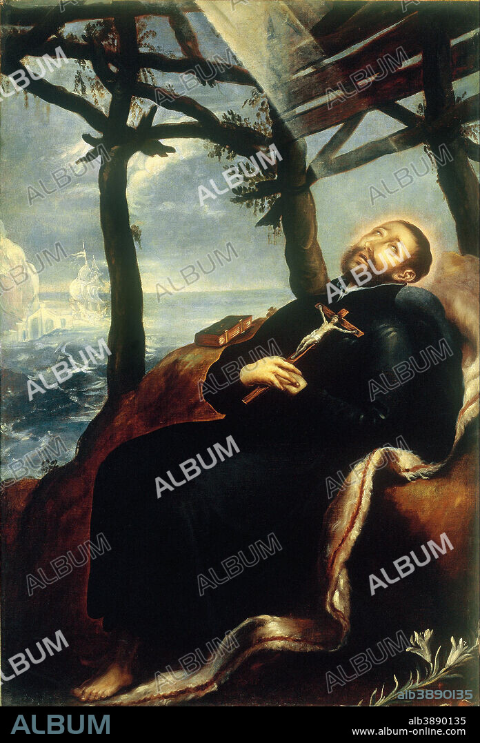 ANONYM. La muerte de san Francisco Xavier The Death of Saint Francis Xavier. Date/Period: 17th century?. Painting. Oil on canvas Oil on canvas. Height: 1,460 mm (57.48 in); Width: 990 mm (38.97 in).