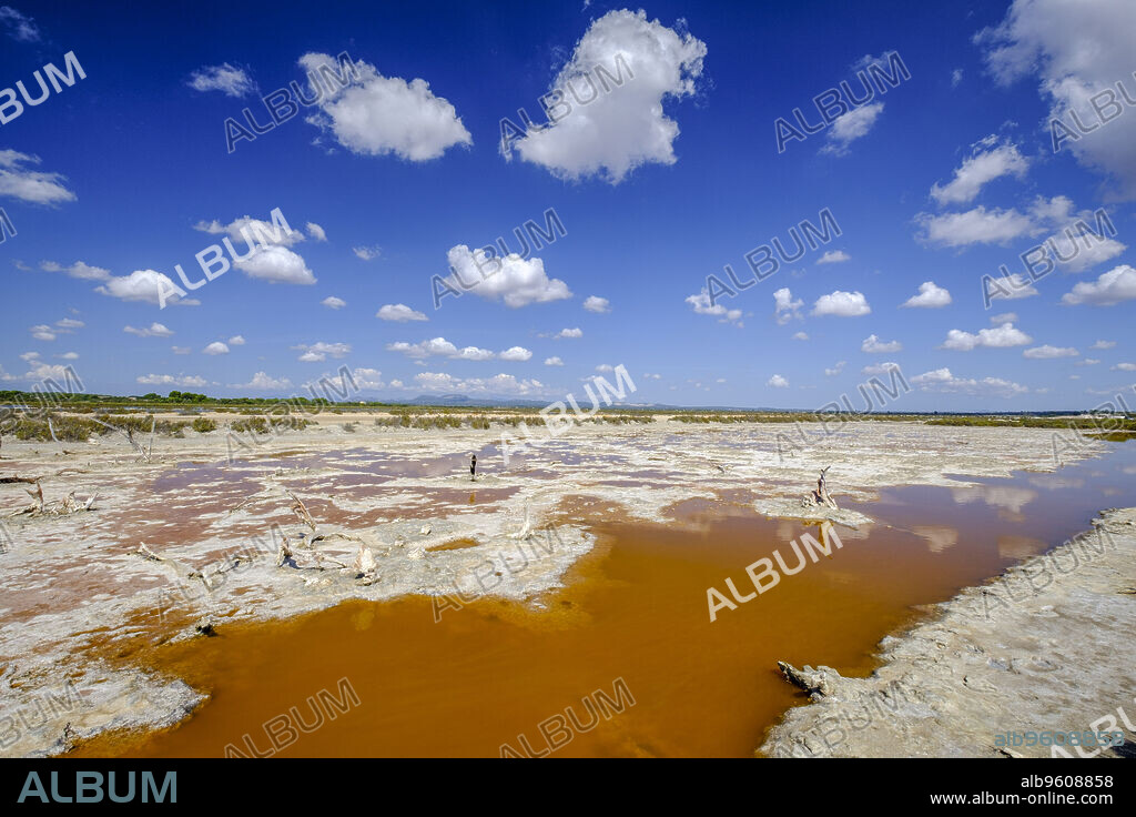 Es Trenc Salt Flats, Es Trenc-Salobrar de Campos, Natural Area of Special Interest, municipality of Campos, Mallorca, Balearic Islands, Spain.