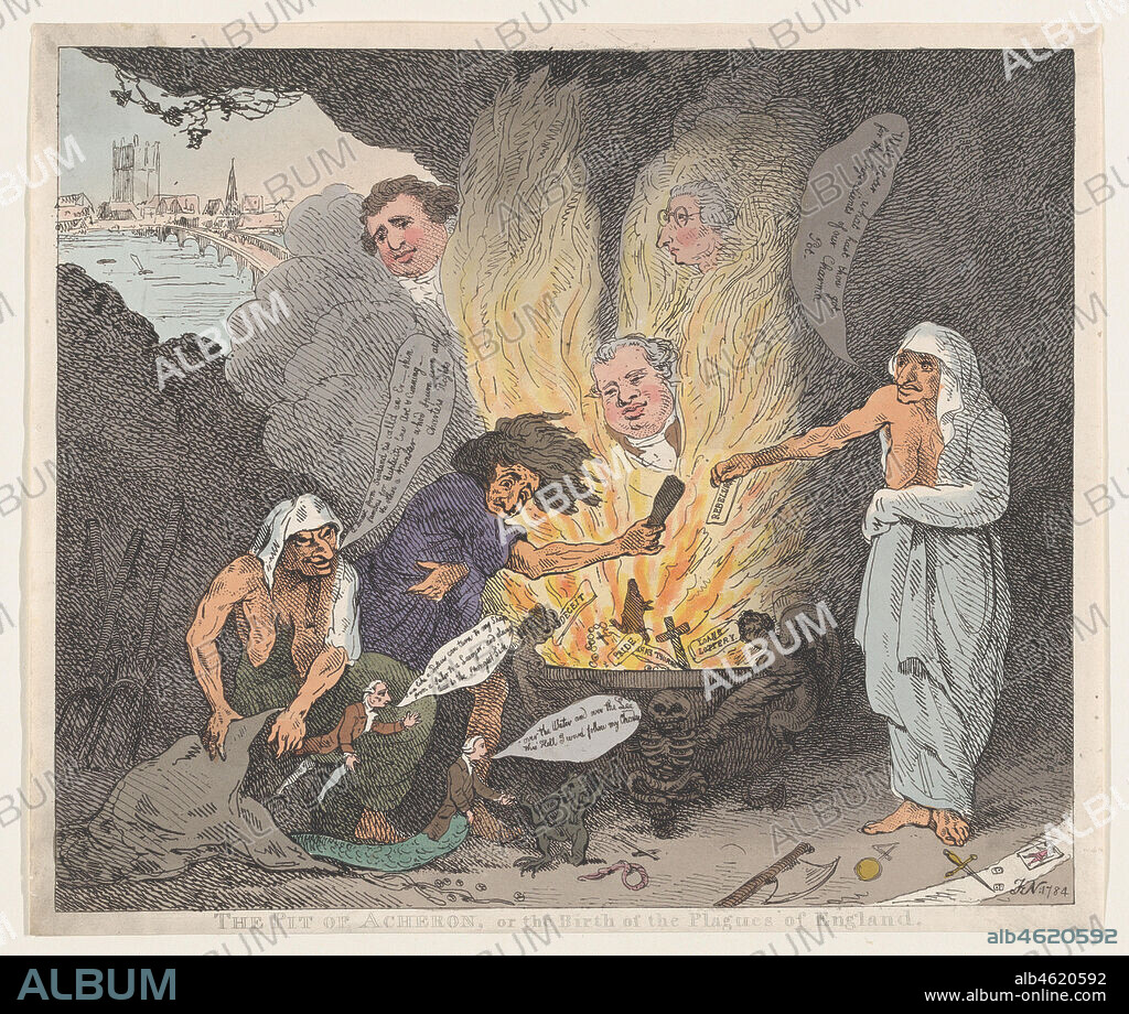 The Pit of Acheron or The Birth of the Plagues of England, January 28, 1784.