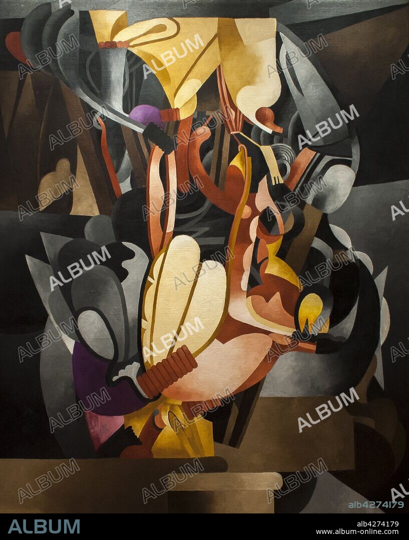 Francis Picabia / 'Je revois en souvenir ma chère Udnie', 1913, Óleo sobre lienzo, 250 x 198 cm.