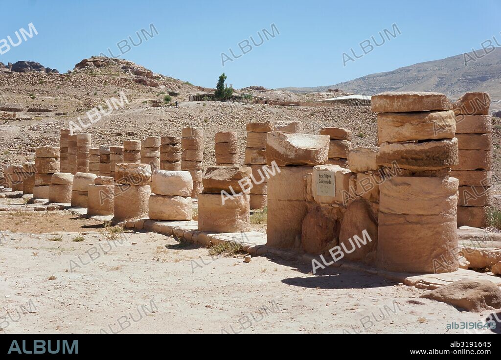 Petra. Importante enclave arqueológico en Jordania. Capital del antiguo reino Nabateo.