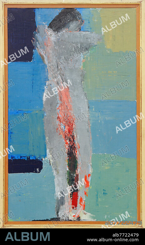 NICOLAS DE STAEL. Staël, Nicolas de 1914-1955. "Stehender Akt", 1953. Öl auf Leinwand, 146 × 89 cm. Privatsammlung.