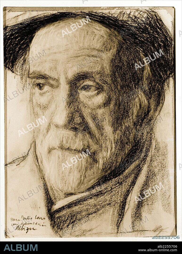 BAROJA , PIO. ESCRITOR ESPAÑOL. SAN SEBASIAN 1872 - 1956. DIBUJO DE ALBIZU. RETRATO.
