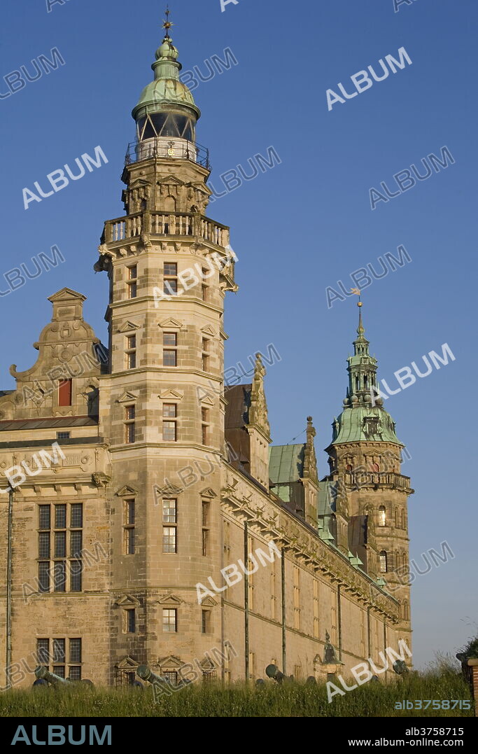 Kronborg castle, UNESCO World Heritage Site, Elsinore (Helsingor), North Zealand, Denmark, Scandinavia, Europe.
