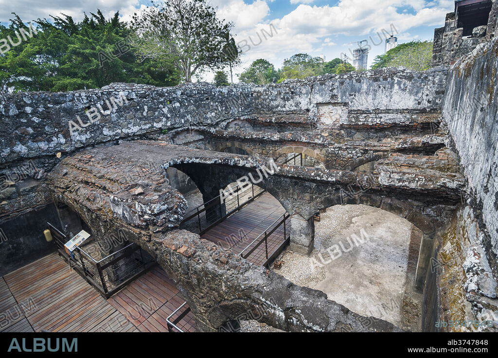 Panama Viejo, the remains of Old Panama, UNESCO World Heritage Site, Panama City, Panama, Central America.