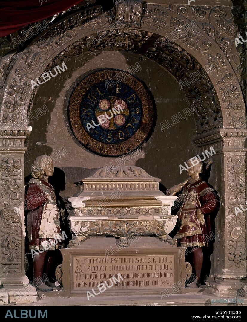 FLORENTIN MARTIN. URNA O ARQUETA CON EL CORAZON Y LAS ENTRAÑAS DE ALFONSO X EL SABIO-S XVI.