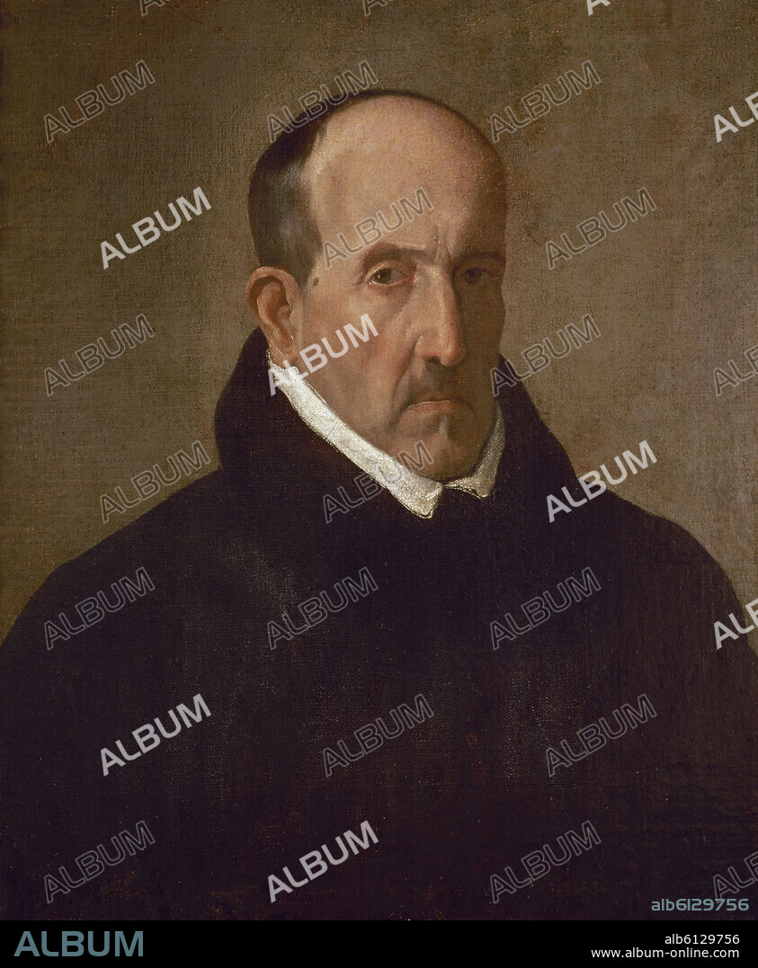 DIEGO VELÁZQUEZ (copia). COPIA DE RETRATO DE LUIS DE GONGORA Y ARGOTE DE DIEGO VELAZQUEZ DEL MUSEO DE BOSTON - SIGLO XVII - OLEO/LIENZO - 60 x 48 cm.