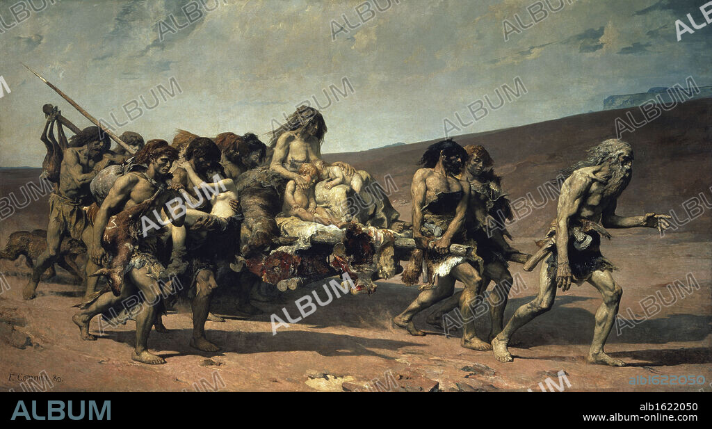 FERNANDO CORMON. Cain   1880   Fernand Cormon (1845-1924 French)  Musee d'Orsay, Paris.