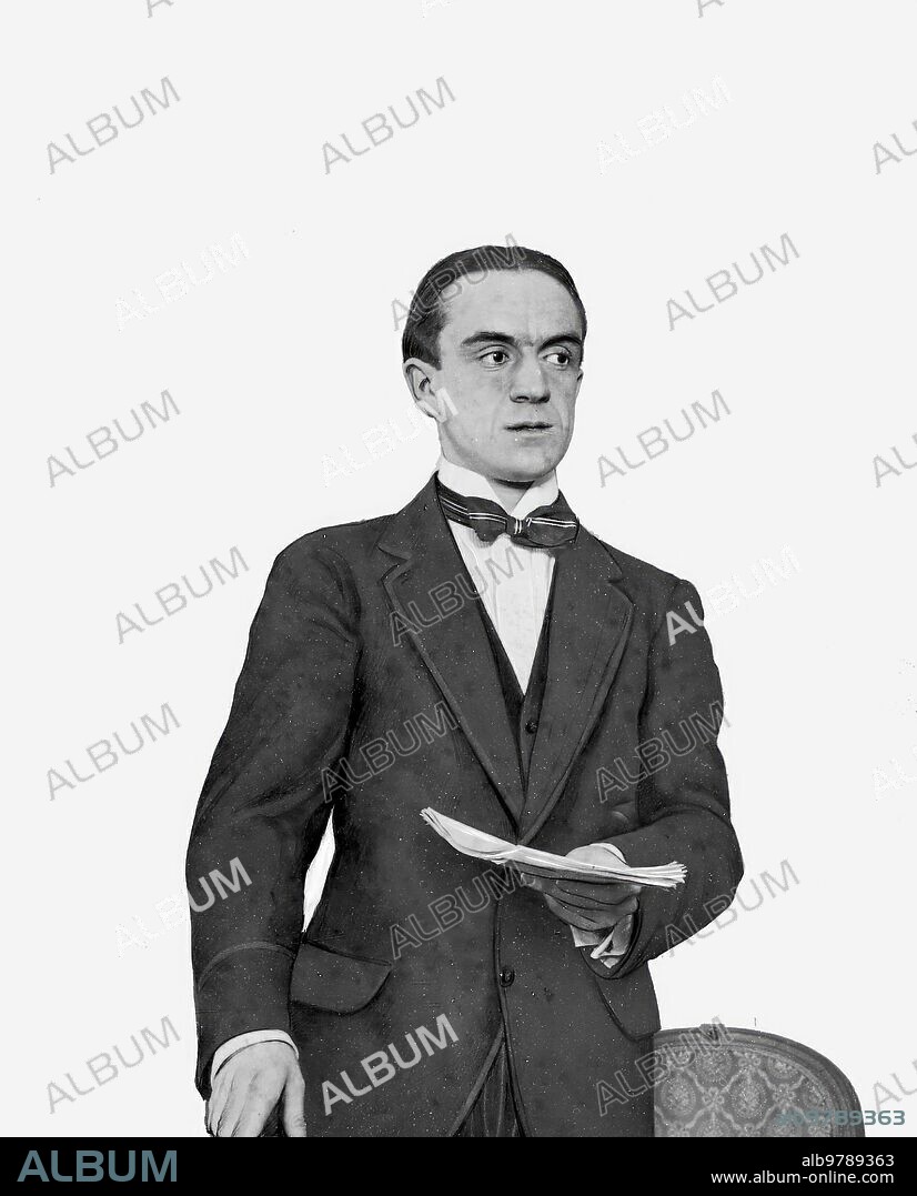 February 9, 1914. The distinguished writer and Aristocrat D. Alvaro Alcala Galiano during a conference yesterday at the Ritz hotel A la Union de Damas Españolas.