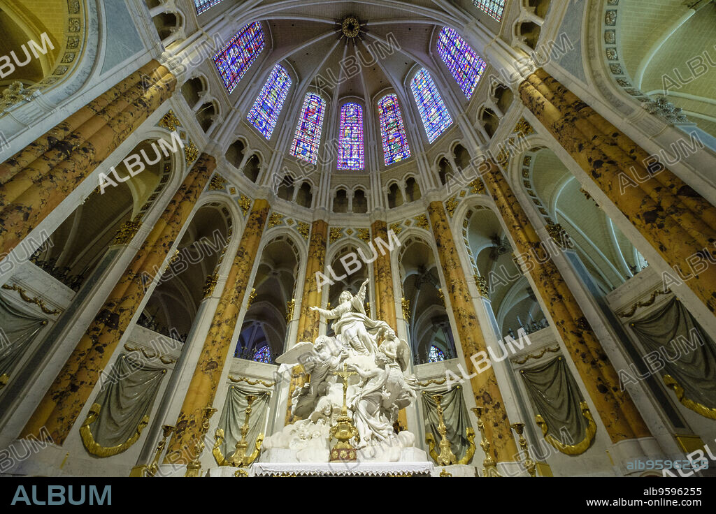 presbiterio,Catedral de la Asunción de Nuestra Señora , 1194 1220,. Gótico, Chartres, Centro-Val de Loire, France,Western Europe.