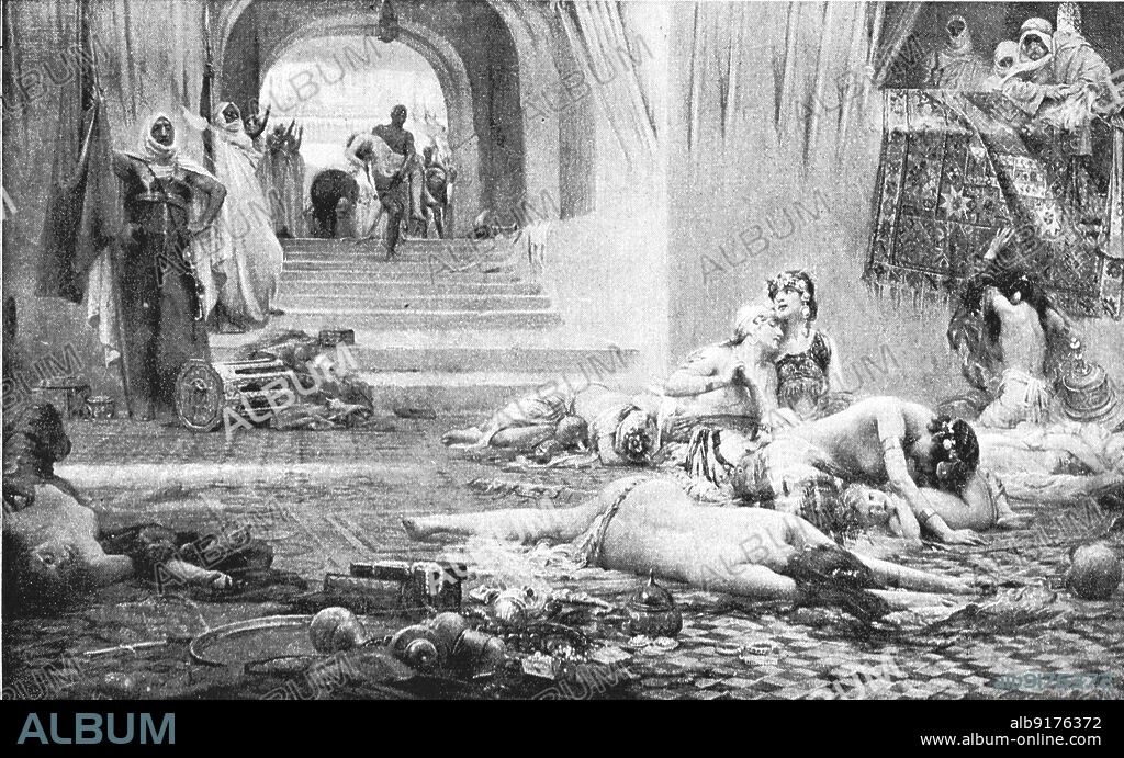 ''Pictures of the Year IX; "VAE Victis:" Sack of Morocco by the Almohades', 1890. From "The Graphic. An Illustrated Weekly Newspaper", Volume 42. July to December, 1890.