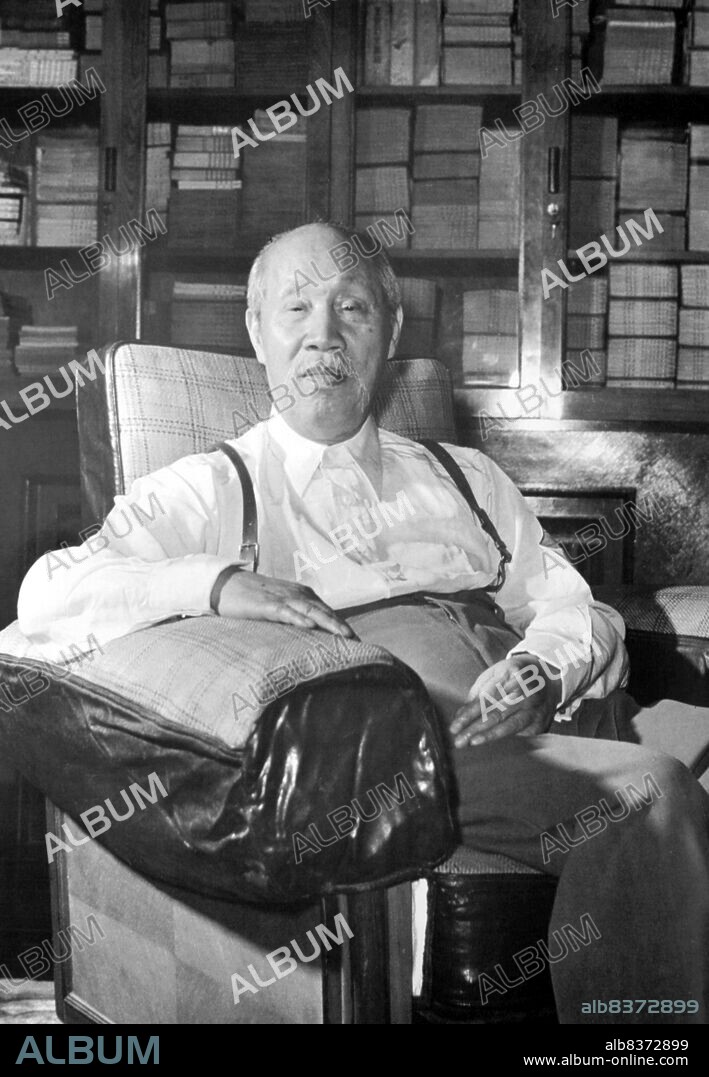 Dong Biwu (Wade-Gles: Tung Pi-wu) was born in Huanggang, Hubei. In 1911 he joined the Tongmenghui, and participated in the Xinhai Revolution. Twice he went to Japan to study at Nihon University. In 1921 he attended the 1st Congress of the Communist Party of China as a representative of Wuhan. Mao Zedong and Dong Biwu were the only two men to attend both the 1st Congress and the establishment of the People's Republic of China at Tiananmen in 1949.<br/><br/>. He was Vice Chairman of the People's Republic of China from 1959 until 1975, jointly with Song Qingling, and after 1968 he was - until 1972 jointly with Song Qingling - Acting President of the People's Republic of China. In 1975, the office of president was abolished and the Chairman of the Standing Committee of the National People's Congress - then Zhu De - became formal head of state. Dong was elected Vice Chairman of the Standing Committee of People's National Congress.<br/><br/>. Dong was a member of Politburo of the Communist Party of China from 1945 to 1975. He was elected one of nine members of the Standing Committee of the Politburo at 10th Congress of the Communist Party in 1973.