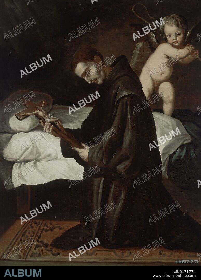 JOSE RISUEÑO (1665-1732). LA MUERTE DE SAN JUAN DE DIOS - SIGLO XVIII - ESCUELA GRANADINA.