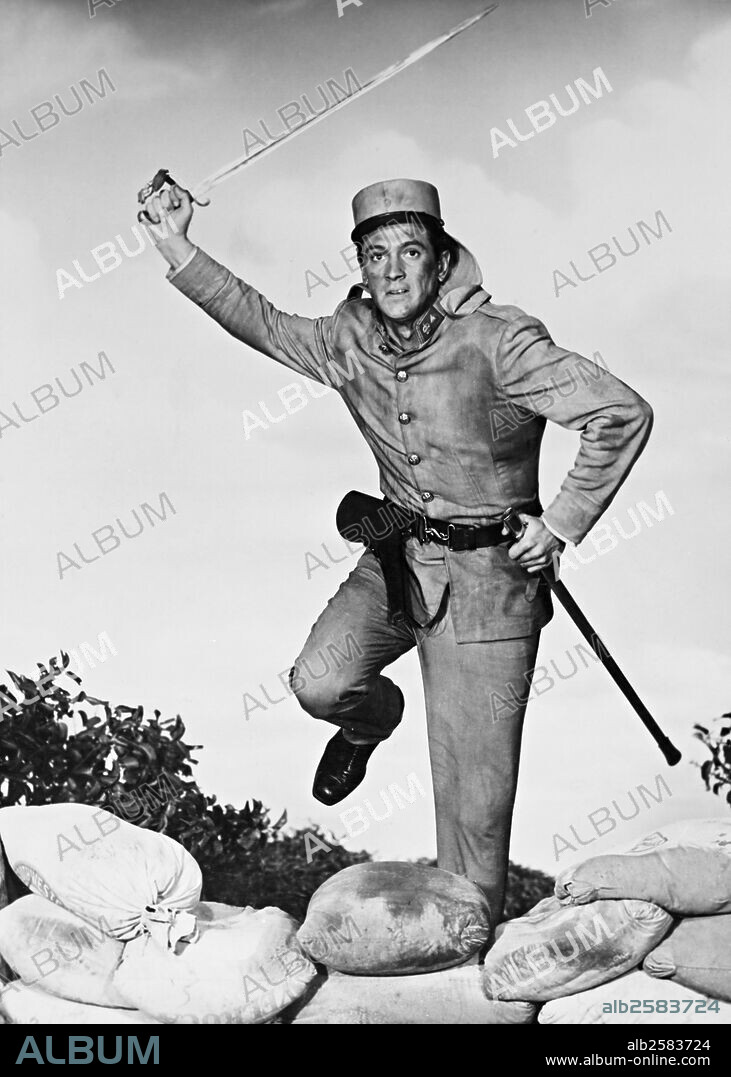ROCK HUDSON en RIFLES DE BENGALA, 1954 (BENGAL BRIGADE). Copyright UNIVERSAL PICTURES.