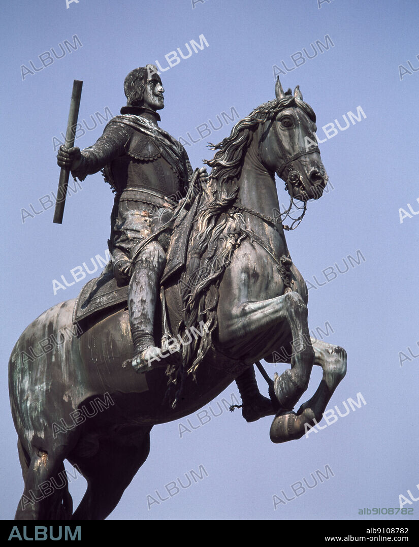 PIETRO TACCA. ESTATUA ECUESTRE DE FELIPE IV - SIGLO XVII.