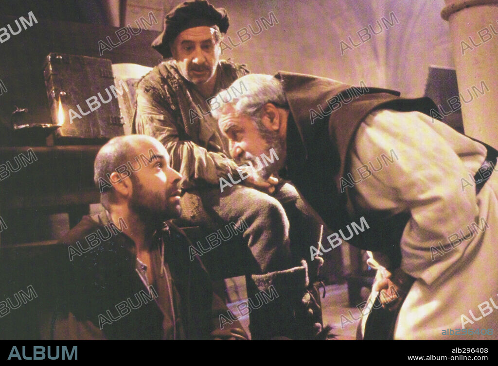 ALFREDO LANDA, ANTONIO RESINES y FERNANDO REY en LA MARRANA, 1992, dirigida por JOSE LUIS CUERDA. Copyright ANTEA FILMS.