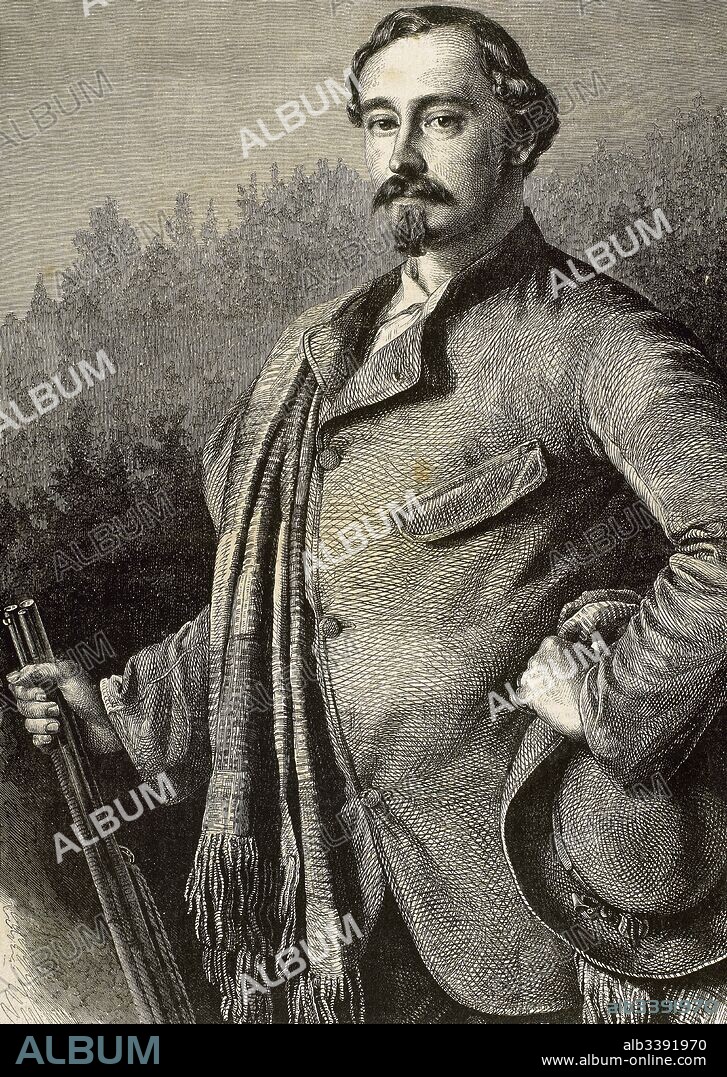 Ernest II, Duke of Saxe-Gotha-Altenburg (1745-1804). He was reigning from 1772 to 1804. Portrait. Engraving.