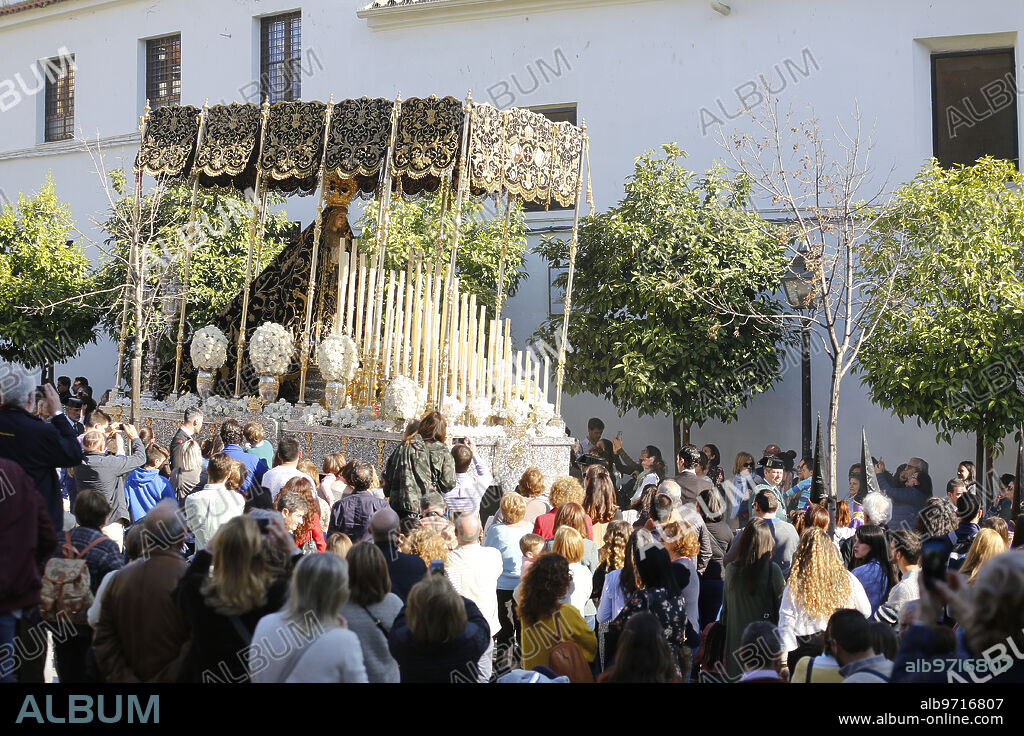 Córdoba, 29/03/2018. Semana Santa, Jueves Santo. Procesión de la Hermandad de Jesús Caído, desde la iglesia de San Cayetano. Foto: Valerio Merio ARCHCOR.