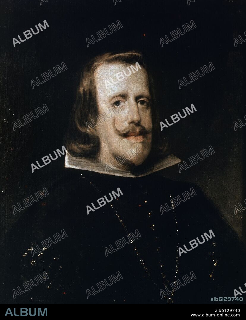 DIEGO VELÁZQUEZ (atribuido). RETRATO DEL REY FELIPE IV.