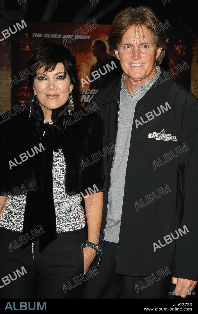 Nov 09, 2004 - Hollywood, California, USA - Bruce Jenner and wife Kris at the World Premiere of 'National Treasure'. 09/11/2004