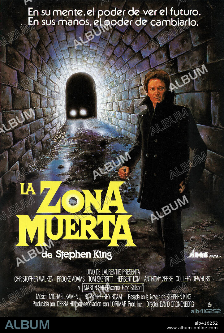 Poster de LA ZONA MUERTA, 1983 (THE DEAD ZONE), dirigida por DAVID CRONENBERG. Copyright PARAMOUNT PICTURES.