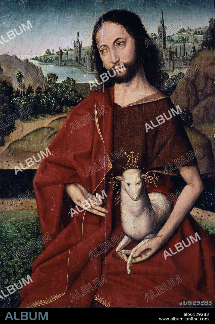 ANONIMO FLAMENCO. 'San Juan Bautista', 1467-1500, Óleo sobre tabla, 42 x 31 cm.