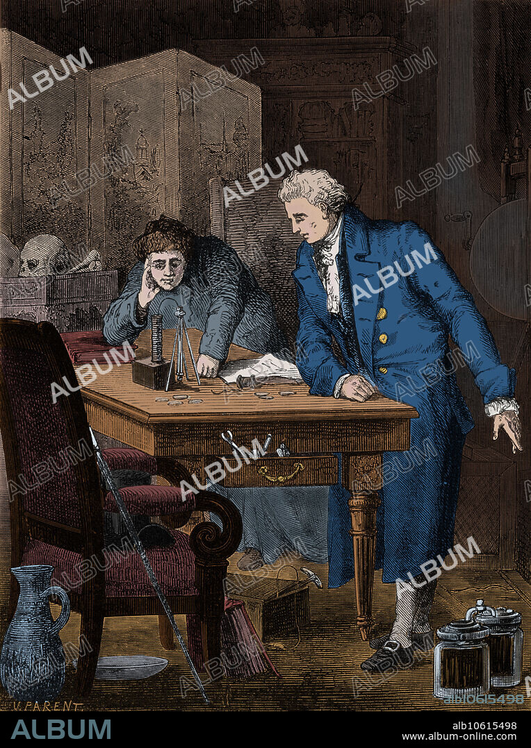 Nicholson and Carlisle Discover Electrolysis, 1800