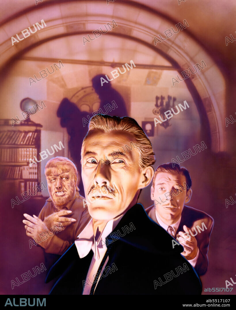 JOHN CARRADINE in HOUSE OF DRACULA, 1945, directed by ERLE C. KENTON. Copyright UNIVERSAL.