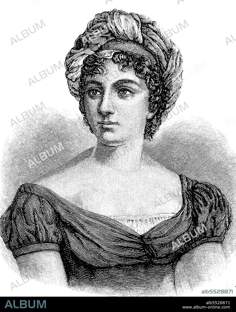 Anne-Louise-Germaine Baroness von Stael-Holstein or Madame de Stael, nee Necker, April 22, 1766 - July 14, 1817, was a French writer originally from the Republic of Geneva.