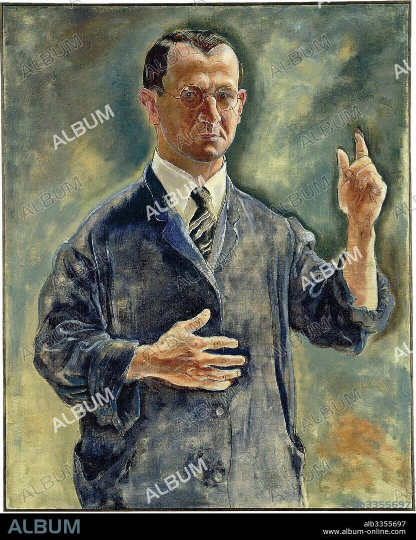 GEORGE GROSZ. Self Portrait as Warner.