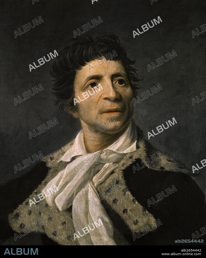MARAT, Jean-Paul (Boudry,1743-París,1793). Político y médico francés. Autor de obras filosóficas y políticas. Periodista durante los primeros acontecimientos de la Revolución Francesa. Gran enemigo de las instituciones inmovilistas y facciones conservadoras. Junto a Danton y Robespierre mantuvo una inexorable lucha contra los girondinos. Retrato por Joseph BOZE (1745-1826). Oleo sobre tela (1793). Museo Carnavalet. París. Francia.