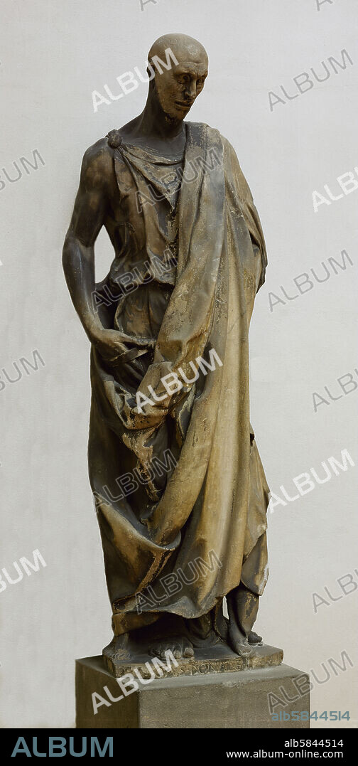 DONATELLO. The Prophet Habakuk. Sculpted for the Campanile of the Cathedral (Santa Maria del Fiore) of Florence Stone.